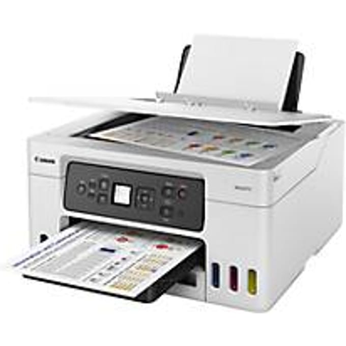 Canon MAXIFY GX3050 multifunctionele printer, 3-in-1, USB/WLAN, auto duplex/mobiel printen/cloud, tot A4, incl. 4 inktflessen