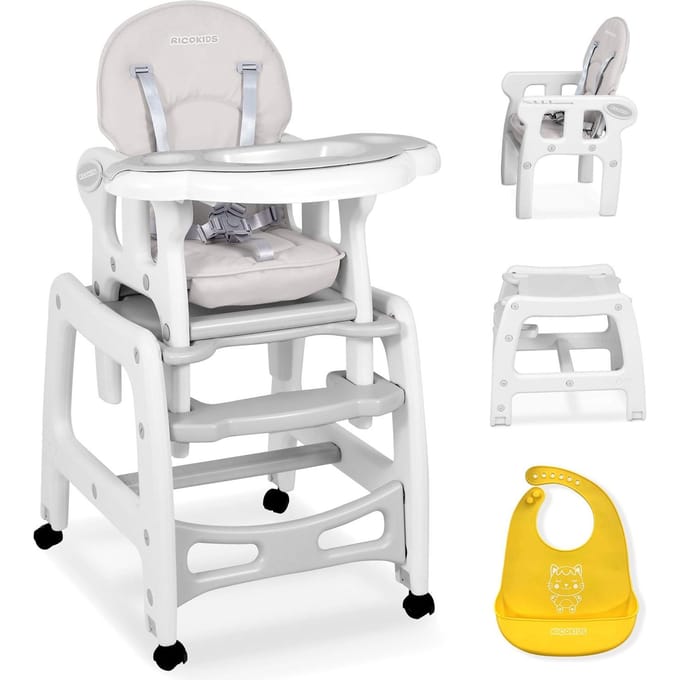 Sinco 5-in-1 voedingsstoel, grijs