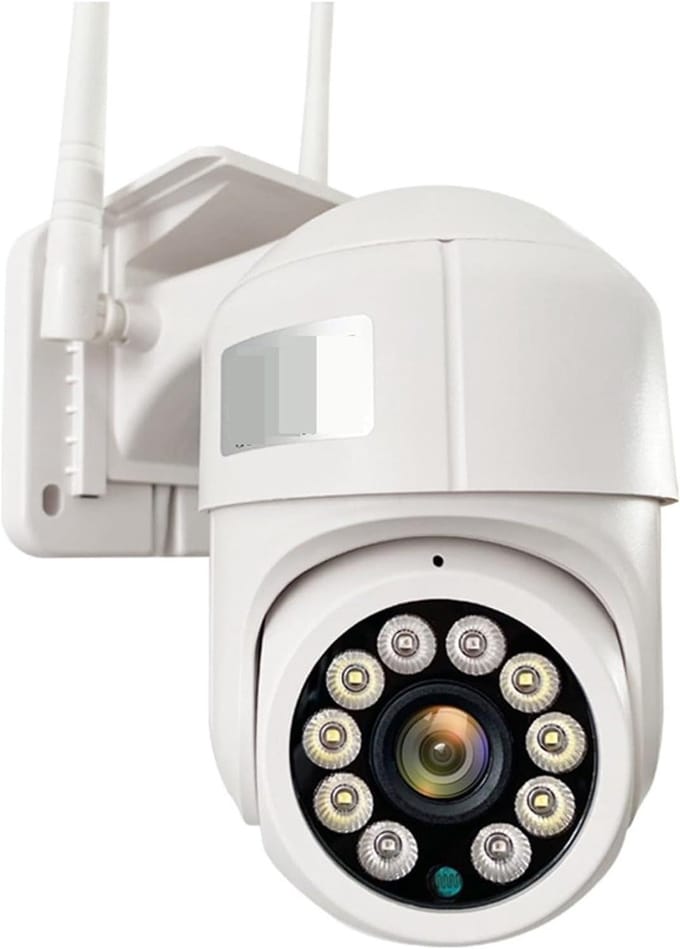 Beveiligingscamera - CCTV Camera - Buitenterrein Beveiligen - PTZ Controle - 5MP HD - Wit