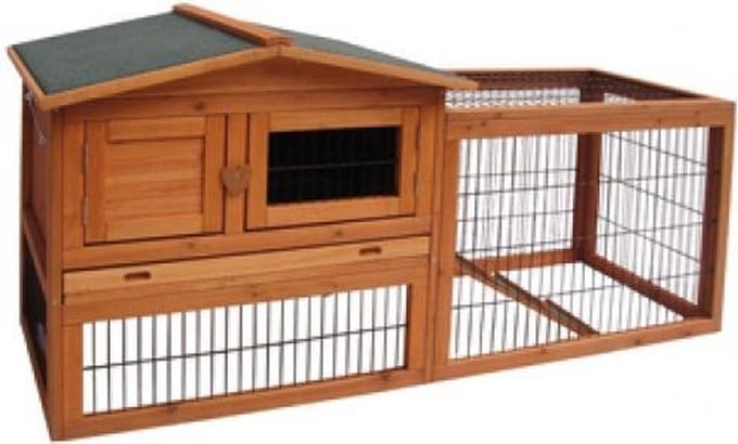 Konijnenhok met Ren Sunshine 155x53x70cm