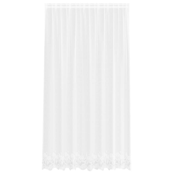 vidaXL Kantgordijn Wit 245 x 200 cm Polyester