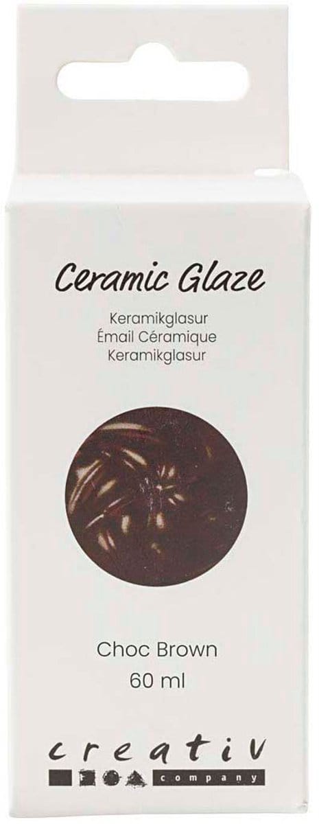 Creativ Company - Ceramic Glaze 984-1101 C Opaque Chocolate Brown - 60ml