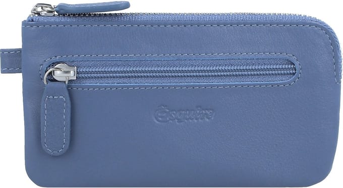 Esquire Viktoria Sleuteletui Leer 12 cm - taubenblau