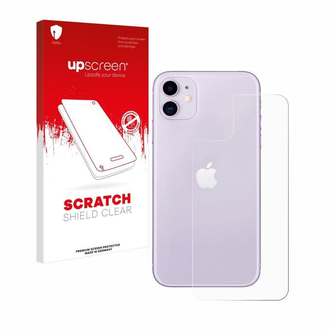 upscreen - Screenprotector voor Apple iPhone 11 (Achterkant) - Folie Beschermfolie transparant