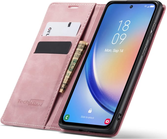 Hoesje geschikt voor Google Pixel 9 Pro Fold - Book Case Leer Slimline Roze