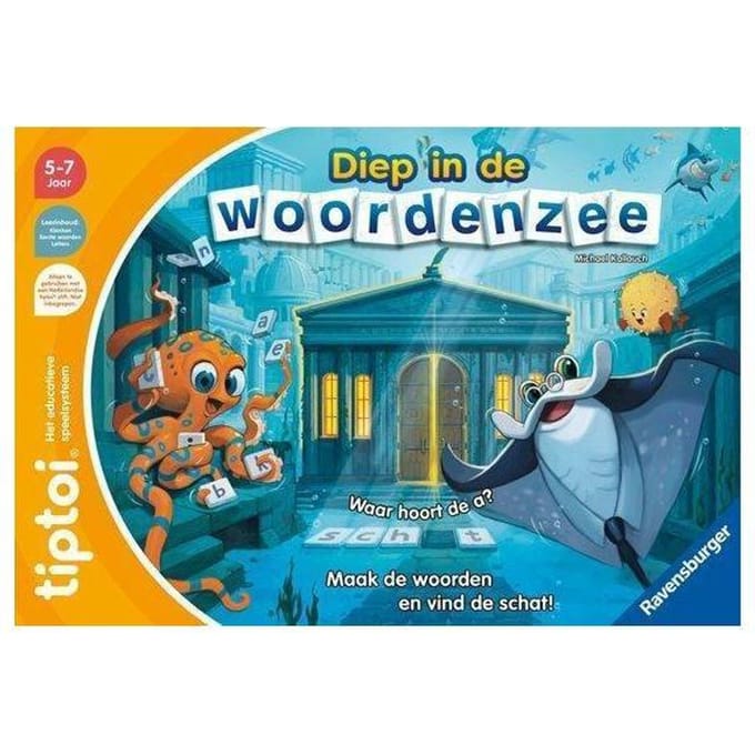Ravensburger Tiptoi Diep in de woordenzee Leerzame spellen