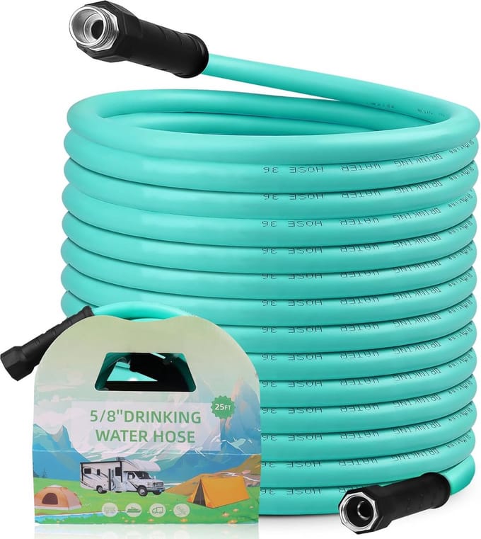 75ft Drinkwaterslang voor Caravan en Tuin - Knikvrije, Robuuste 5/8 Inch Waterslang