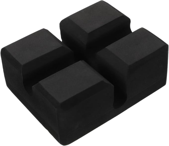 Fitness Hulpmiddel - Kracht Training - Buikspier Training - Verstelbare Hoogte - 18x18x7.5CM - Zwart