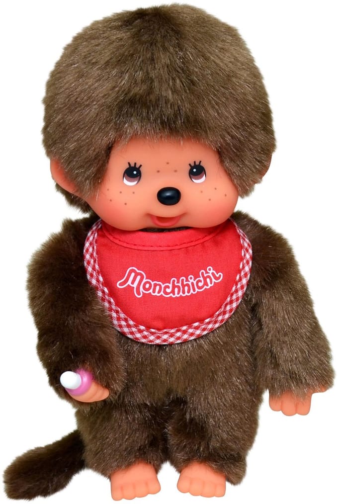Monchhichi | Jongen Met Slab Rood 20cm