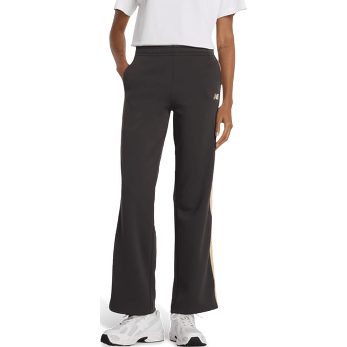 New Balance Interlock Pant Broeken Dames - Zwart - Maat L - Poly Jersey