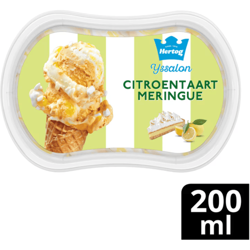 Hertog IJssalon Mini IJs Citroentaart Meringue 200 ml