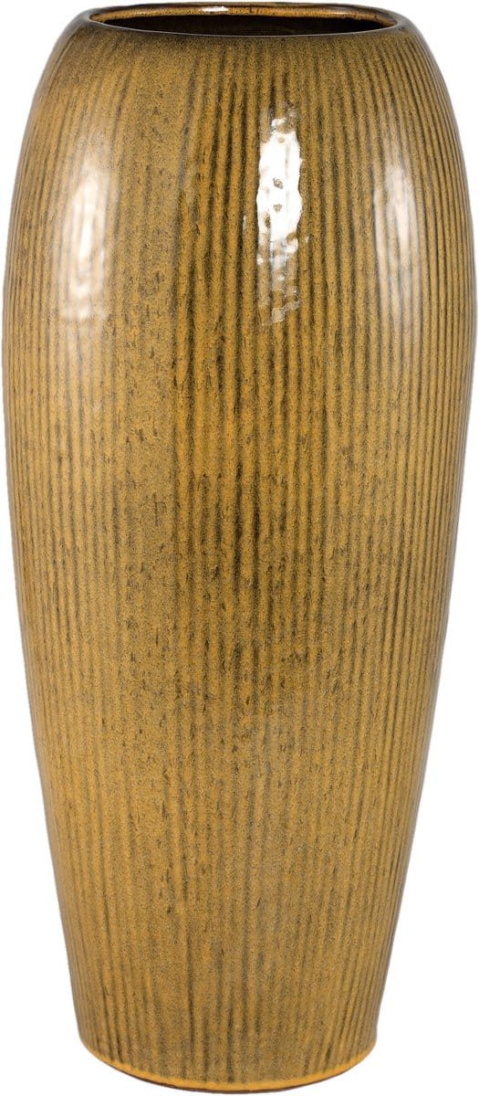 PTMD Tamica Dark Brown Ceramic Pot L