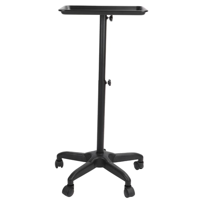 Aluminium Salon Trolley met Wielen Verstelbaar Eenvoudig te Monteren voor Kapper en Schoonheid gray