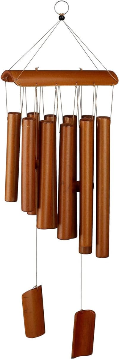ZMR® Windgong Bamboe - Windgong Buiten - Windorgel - Bruin - 19cm x 7cm x 59cm