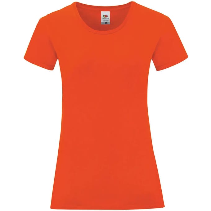 Dames-T-shirt Fruit of the Loom Iconic 150