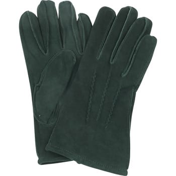Suitable Suede Handschoen Donkergroen - Maat M - Heren