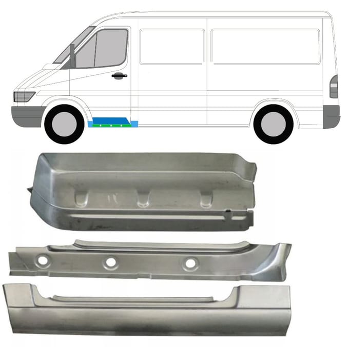 Reparatiepaneel set voor Mercedes Sprinter 1995-2006 / Links / Set