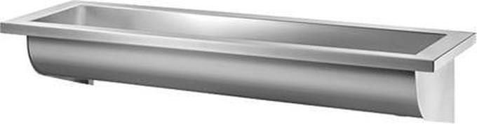 CANAL wastafel L.1200 z. kraangat afloop links RVS 304 mat