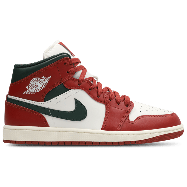Jordan Aj1 Mid Sneakers Heren - Wit - Maat 43 - Leer, Synthetisch