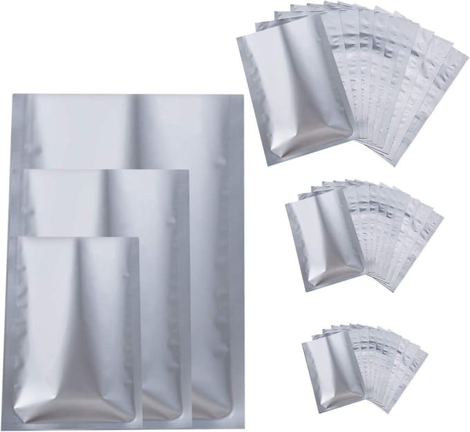 Mylar zakken voor voedselopslag en koffie - set van 30 stuks in 3 formaten