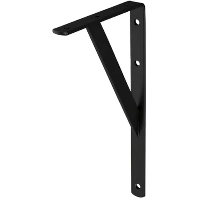 Plankdrager Industrieel Zwart 15x25cm - Stoer & Robuust
