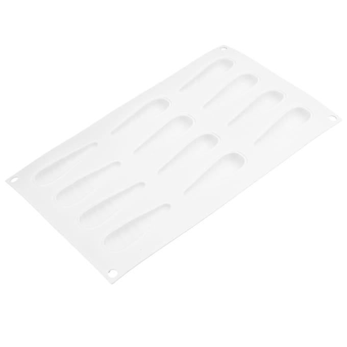 12 Vaks Wortelvorm Vorm Siliconen Cake Mousse Chocoladevorm voor Bakken Keuken Thuis white