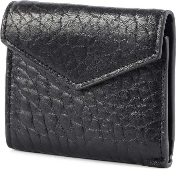 FREDsBRUDER Leren Portemonnee Kelia Envelope Wallet Black Zwart
