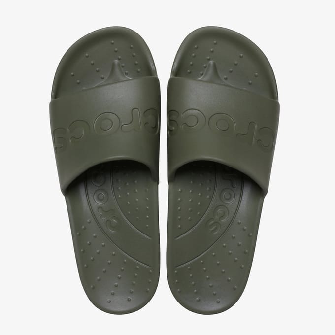 Crocs Slide Army Green heren badslippers groen - Maat 41/42