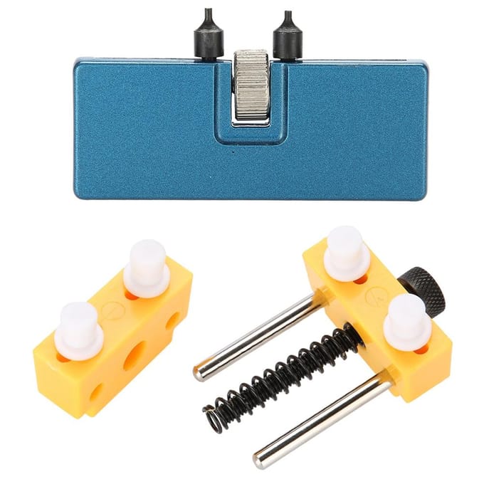 Professionele Horlogereparatieset Horloge Achterdeksel Opener met Fixeerbasis wit
