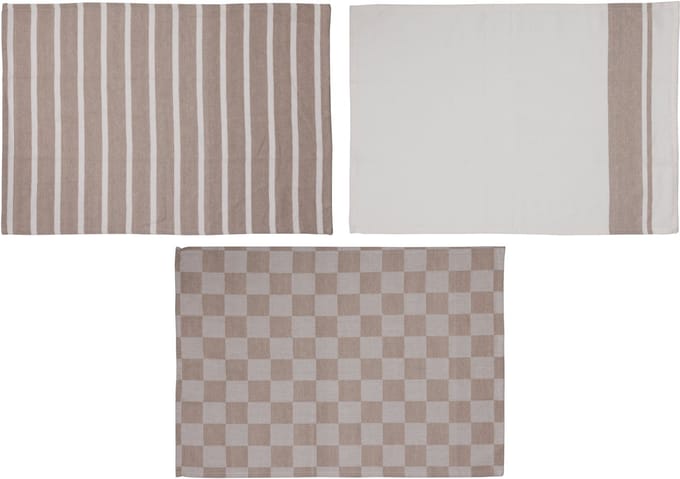 Stoff Keukenhanddoek Sand Set3 50x70cm