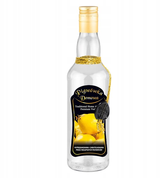 Bimberek - Decoratieve Fles - 500ml - Sterk Glas - Zdobiona Pigwówka