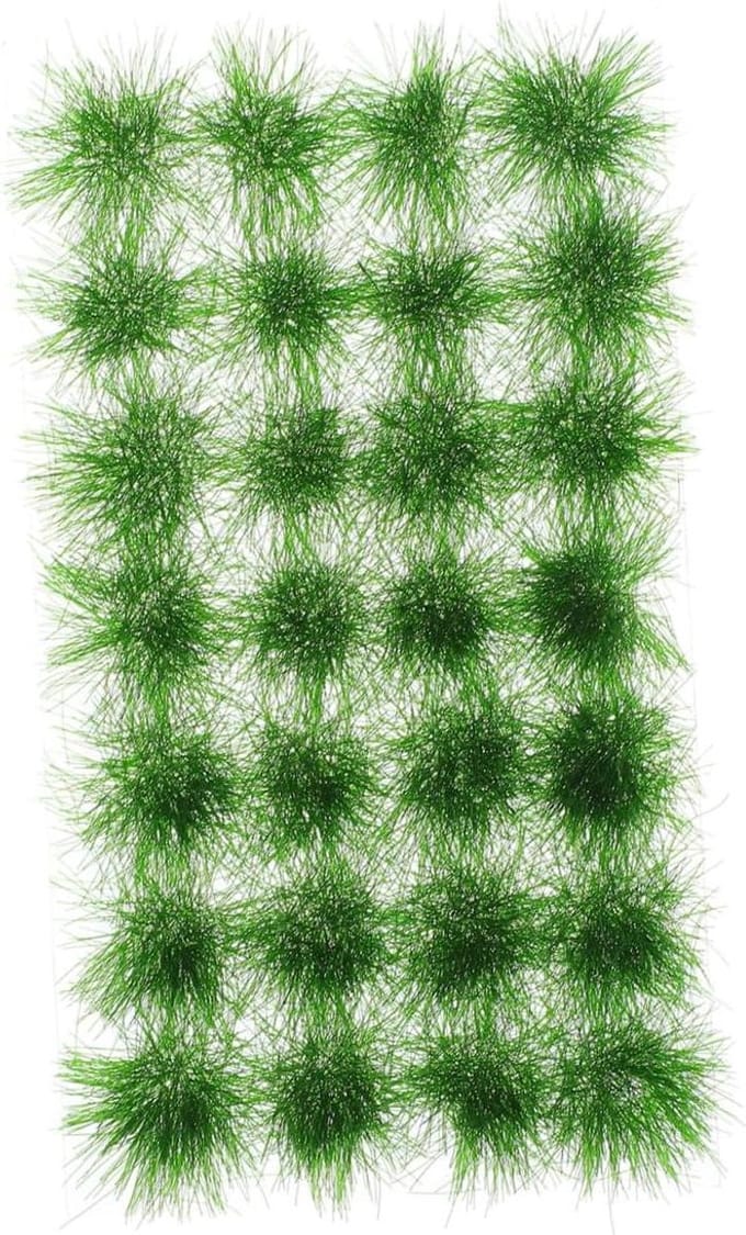Modelgras Diepgroen - Kunstgras Mat - Diorama Bouw - Realistisch Uitzicht - 11x6.5CM - Groen
