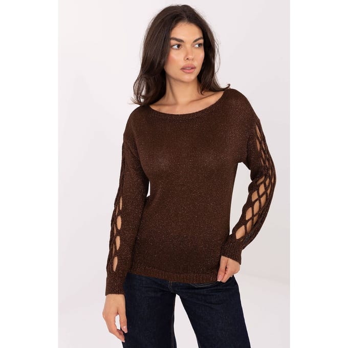 Shine Cutout Knit - Dunkelbraun / Einheitsgröße