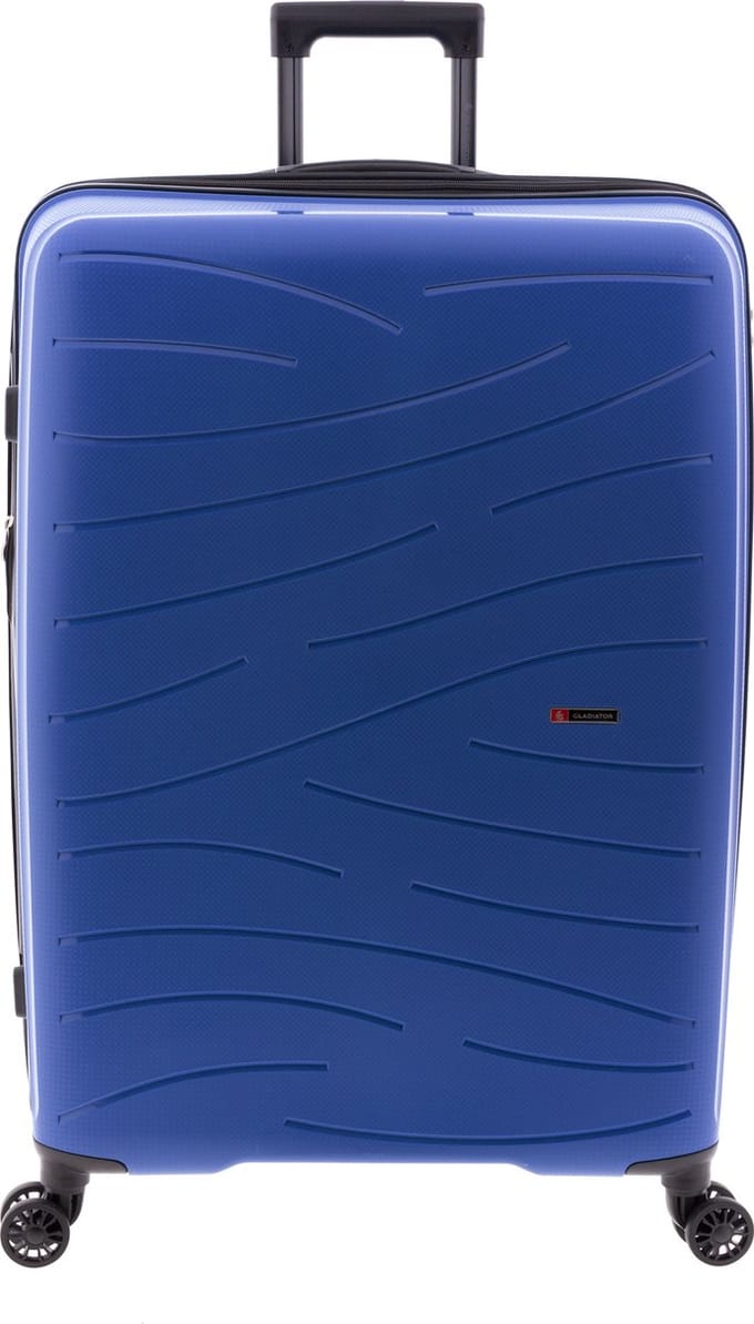 Gladiator Flow Grote Koffer - 74 cm - 105/115 liter - Expandable - Kobaltblauw