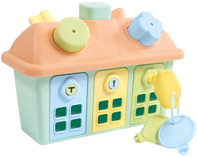 Dolu Pastel Vormenstoof met Deurtjes