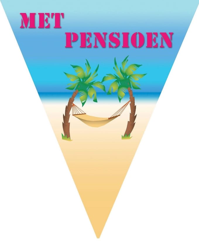 Vlaggenlijn Pensioen 500cm