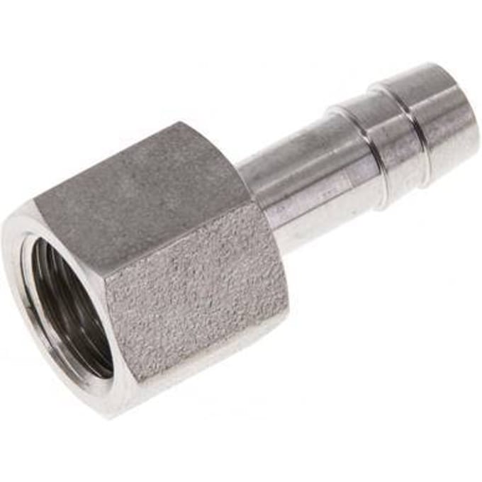 G 1/4'' x 8mm RVS Slangpilaar 40 Bar