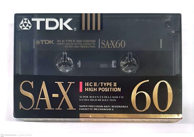 TDK SA‑X 60 Super Avilyn Audio Cassette (Type II)