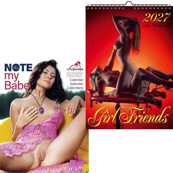 Erotische kalenders Vriendinnen 2027+ Note my Babe 2027