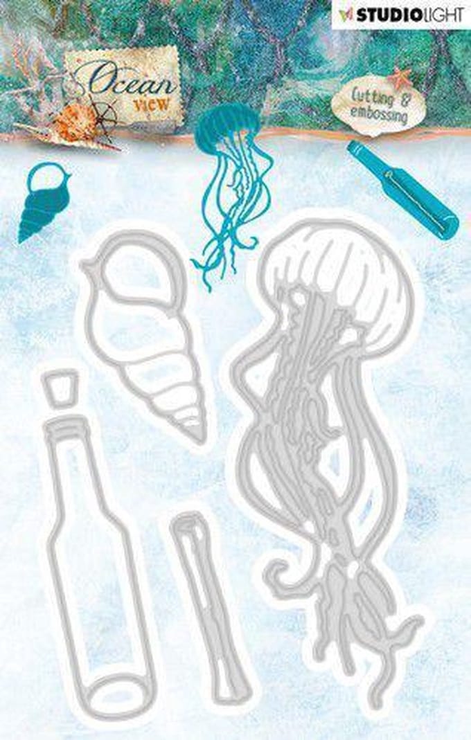 Studio Light Embossing Die 113 x 85 mm Ocean View nr.190 STENCILOV190