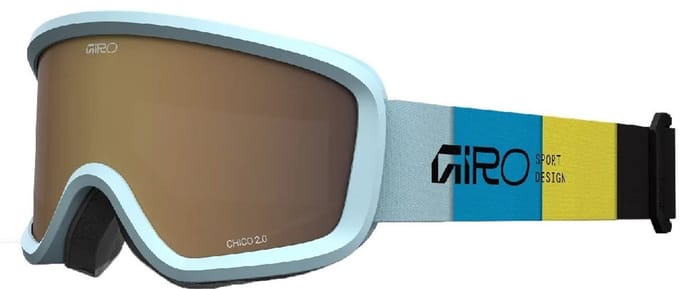 Giro Chico 2.0 Blocks Ar40 Junior Skibril Blauw Amber Rose/CAT2 Kinderen