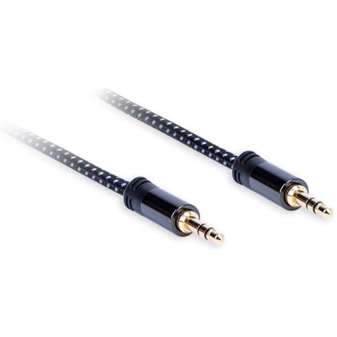 Kabel Jack 3,5 mm - Jack 3,5 mm  Lengte: 1,5m AQ Premium , Acoustique Quality zwart