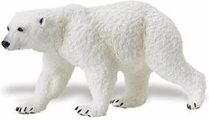 Safari LTD Speelfiguur IJsbeer - wit - plastic - dieren - 12 cm