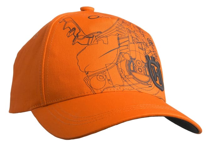 Husqvarna cap pioneer saw oranje