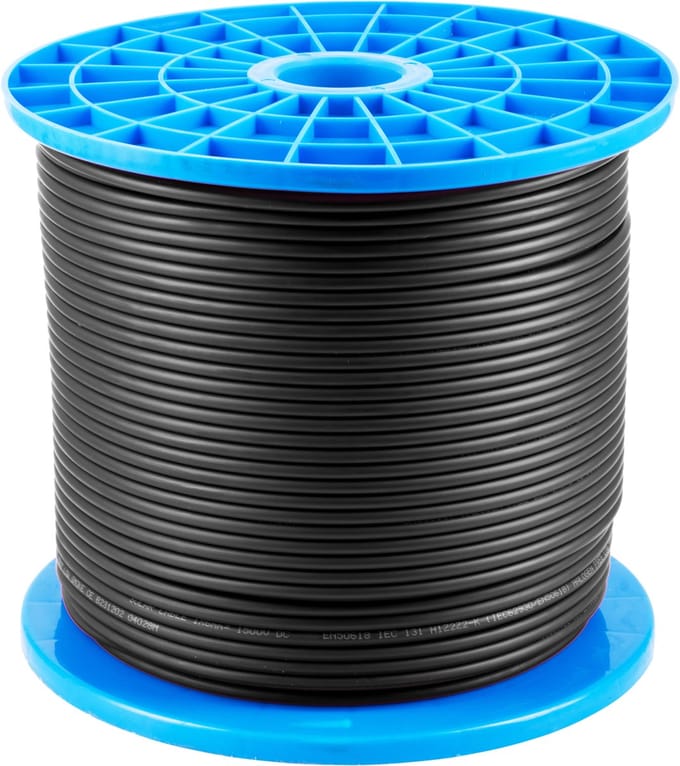 Meterware-Solarkabel 6mm², H1Z2Z2-K, schwarz, 50m
