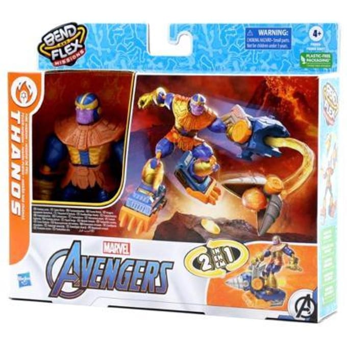 Hasbro Avengers Bend and Flex Thanos Fire Mission Actiefiguren en superhelden