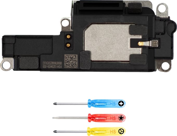 MMOBIEL Luidspreker voor iPhone 15 Pro Max - Luidspreker Reparatie - Telefoon Luidspreker Vervanging - Ringer, Buzzer Luidspreker Reparatie - Incl. flex kabel en schroevendraaier