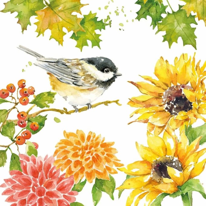 Lunch servetten - Autumn Song