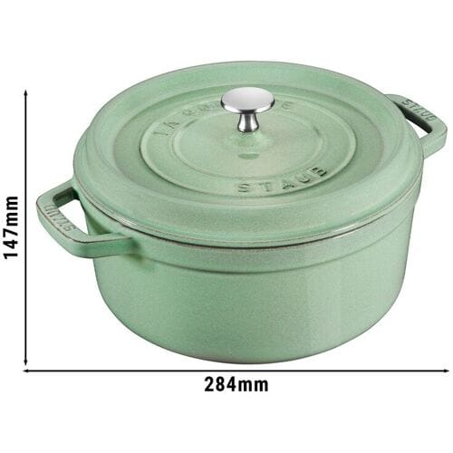 STAUB LA COCOTTE - Kookpot - Ø 220mm - Gietijzer - Saliegroen