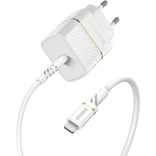 OtterBox EU Wall Charger - 20W USB-C + USB-C - Lightning kabel 1m - Wit